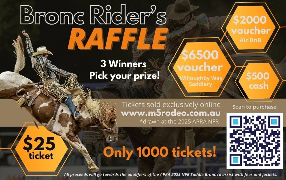 M5 Rodeo Bronc Rider's Raffle 2025